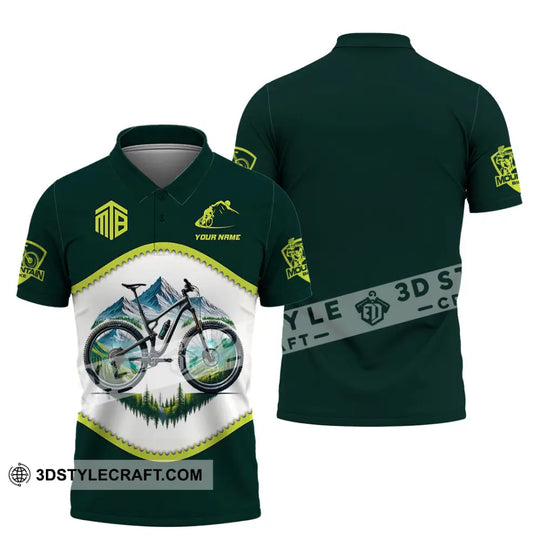 Man Shirt, Custom Name Mountain Biker Shirt, Mountain Bike Lover Hoodie Long Sleeve Shirt style option 4