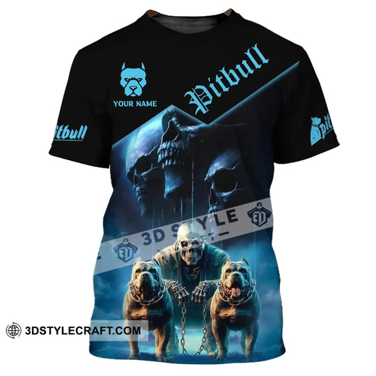 Man Shirt, Custom Name Pitbull Shirt, Pitbull Lover Gift, Pitbull Hoodie Long Sleeve Shirt style option 2