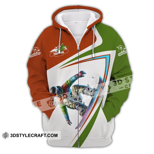 Man Shirt, Custom Name Snowboarding Shirt, Snowboarding Polo Long Sleeve, Snowboarding Gift style option 3