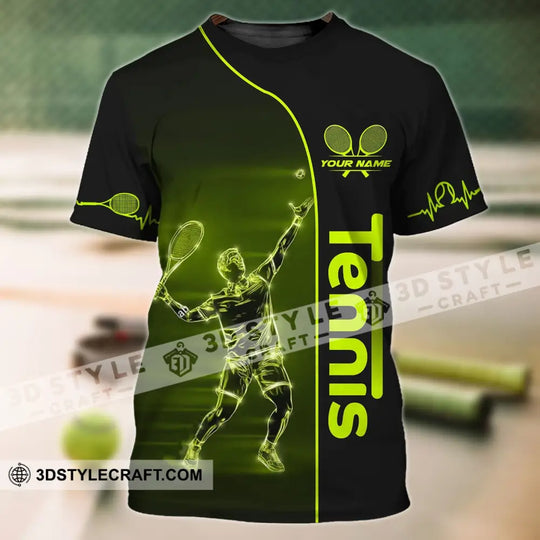Man Shirt - Custom Name T-Shirt, Tennis Lover, Tennis Player Shirt style option 2