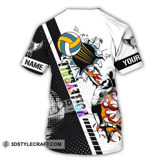 Man Shirt - Custom Name T-Shirt - Volleyball Shirt - Volleyball Clothing style option 3