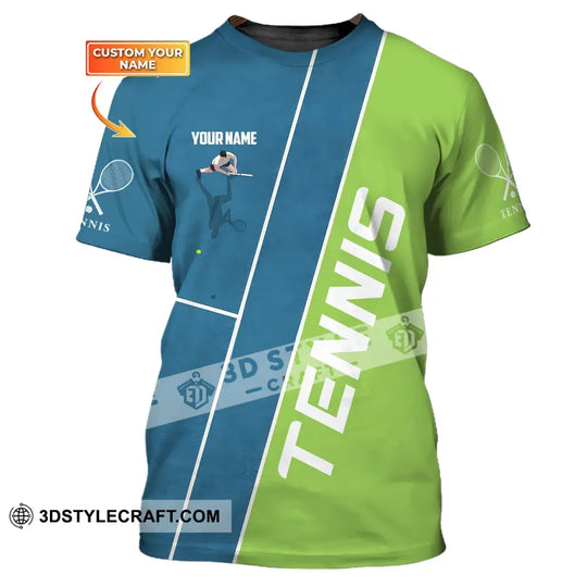 Man Shirt, Custom Name Tennis Shirt, Tennis Lover Gift, Tennis T-Shirt, Tennis Player Apparel style option 1