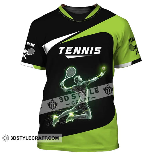Man Shirt, Custom Name Tennis Shirt, T-Shirt for Tennis Team, Gift for Tennis Players style option 2