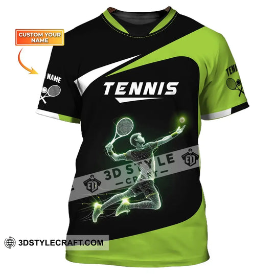 Man Shirt, Custom Name Tennis Shirt, T-Shirt for Tennis Team, Gift for Tennis Players style option 1