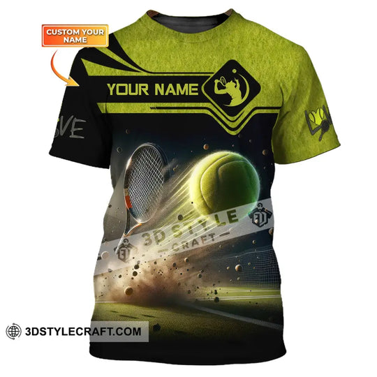 Man Shirt, Custom Name Tennis Shirt, Tennis T-Shirt, Tennis Lover Gift, Tennis Player Apparel style option 1