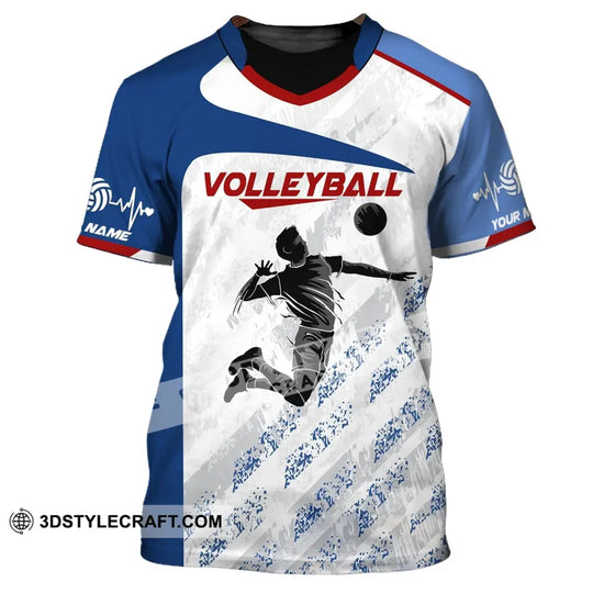 Man Shirt, Custom Name Volleyball Shirt, Gift for Volleyball Players, T-Shirt for Volleyball Club style option 2