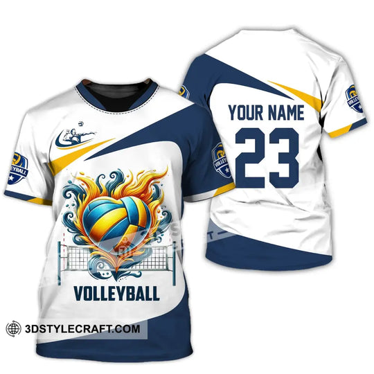 Man Shirt, Custom Name Volleyball Player Shirt, T-Shirt for Volleyball Lover, Volleyball Team Uniform style option 3