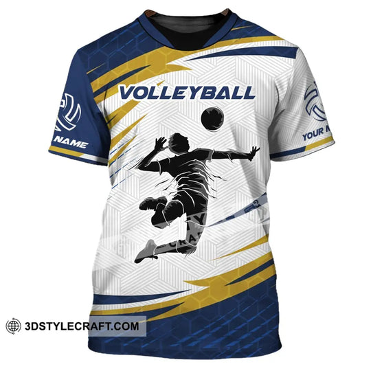 Man Shirt, Custom Name Volleyball T-shirt, Volleyball Shirt, Gift for Volleyball Player style option 2
