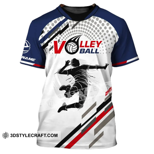 Man Shirt, Custom Name Volleyball T-shirt, Volleyball Shirt, Gift for Volleyball Player style option 2