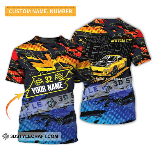 Man Shirt - Custom Racing T-Shirt Urban Legend King Of The Street For Team T-Shirt
