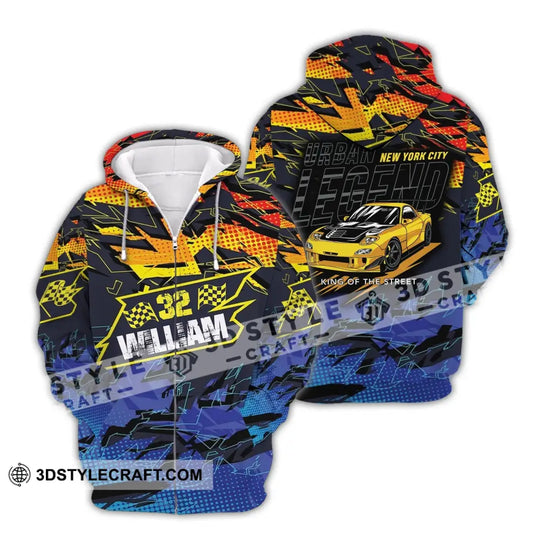 Man Shirt - Custom Racing T-Shirt - Urban Legend - King Of The Street - Shirt for Racing Team style option 4