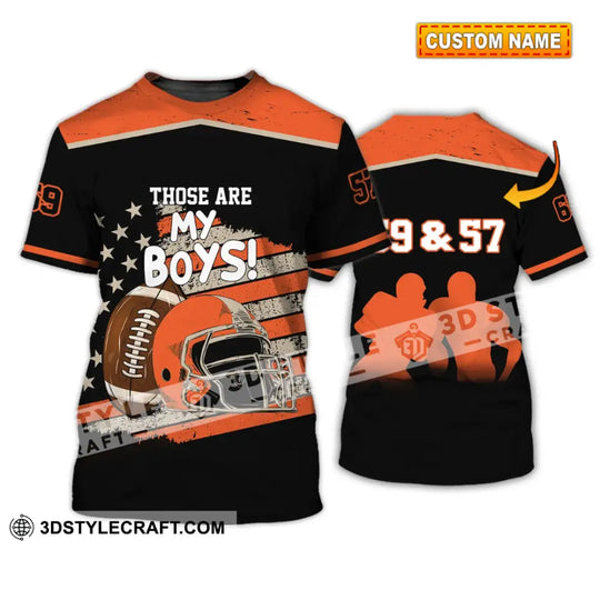 Man Shirt - Custom Rugby Football T-Shirt - Those Are My Boys - Football Clothing style option 1