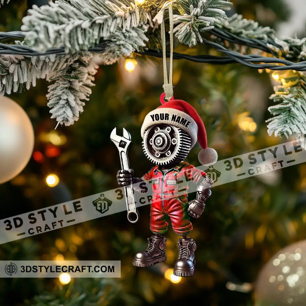 Mechanic Home Decor Christmas Ornament Personalized Ornament Ornament