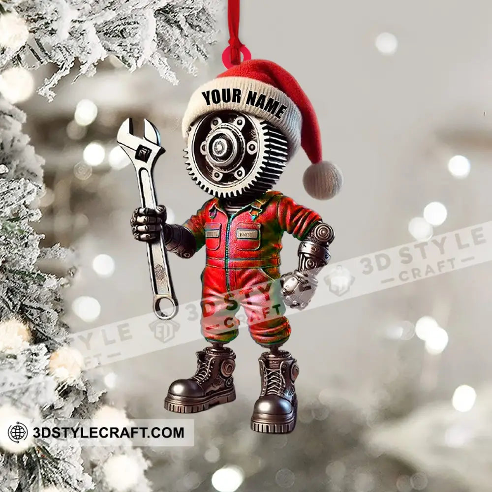 Mechanic Home Decor Christmas Ornament Personalized Ornament Ornament