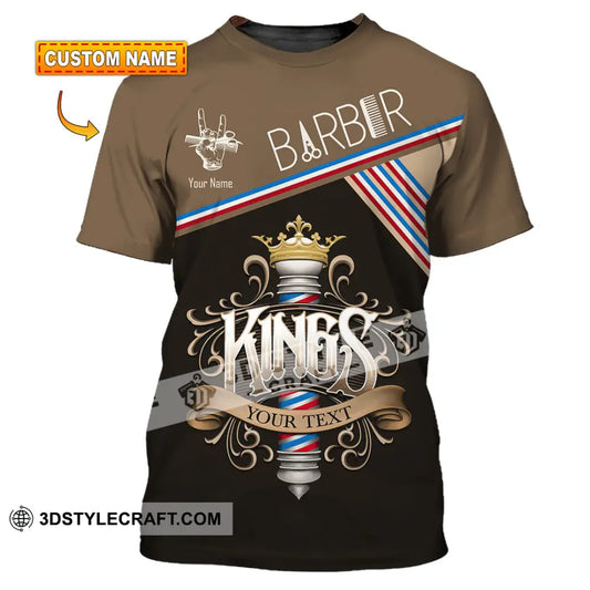 Men Shirt Custom Barber Kings Shirt T shirt
