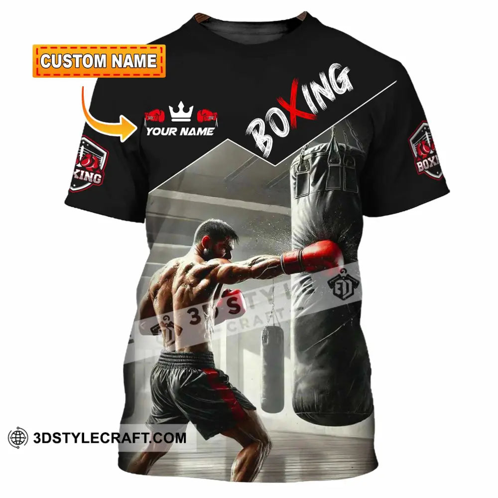 Men Shirt - Custom Boxing Strong Man Shirt T-shirt