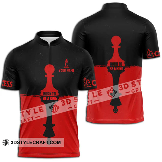 Men Shirt - Custom Chess Lover Shirt, Born To Be A King style option 2