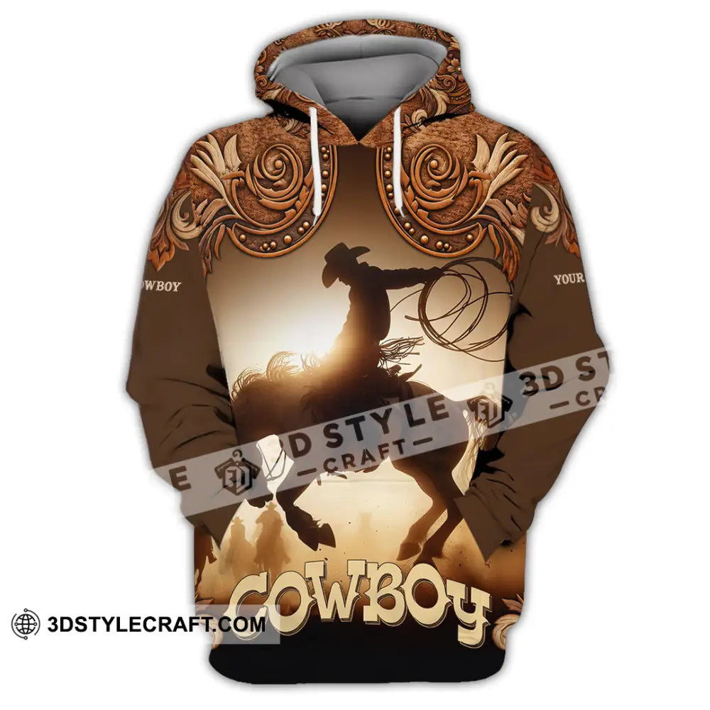 Men Shirt - Custom Cowboy Shirt - Hoodie / S - T-shirt