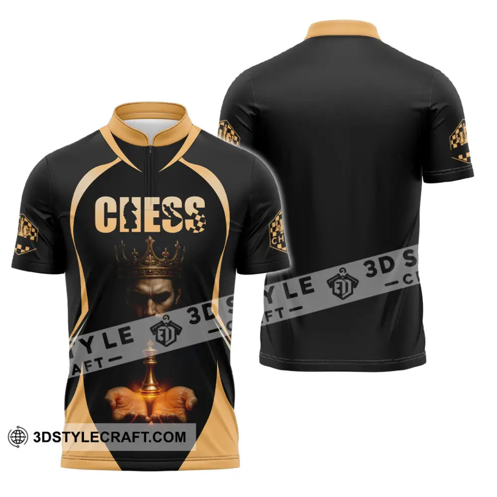 Men Shirt - Custom Guess Player Shirt King Of Guess Zipper Polo Shirt / S T-shirt