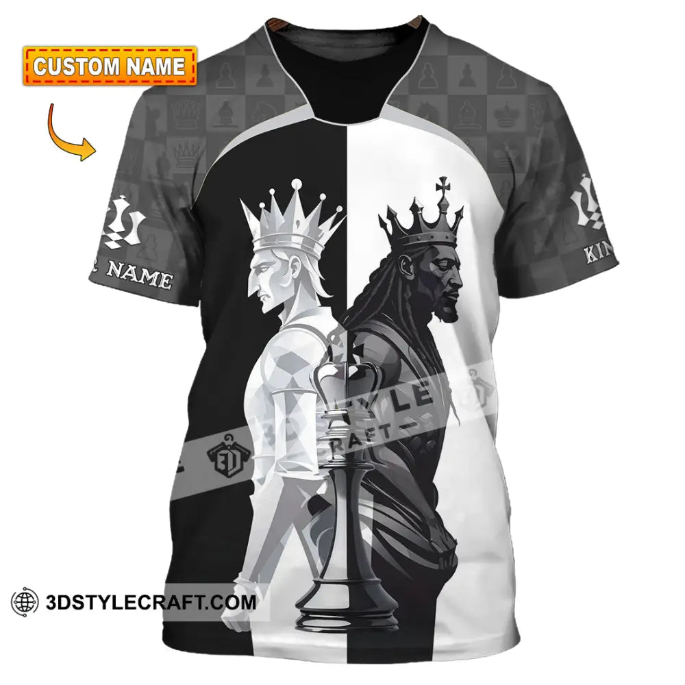 Men Shirt - Custom King Of Chess Shirt T-shirt