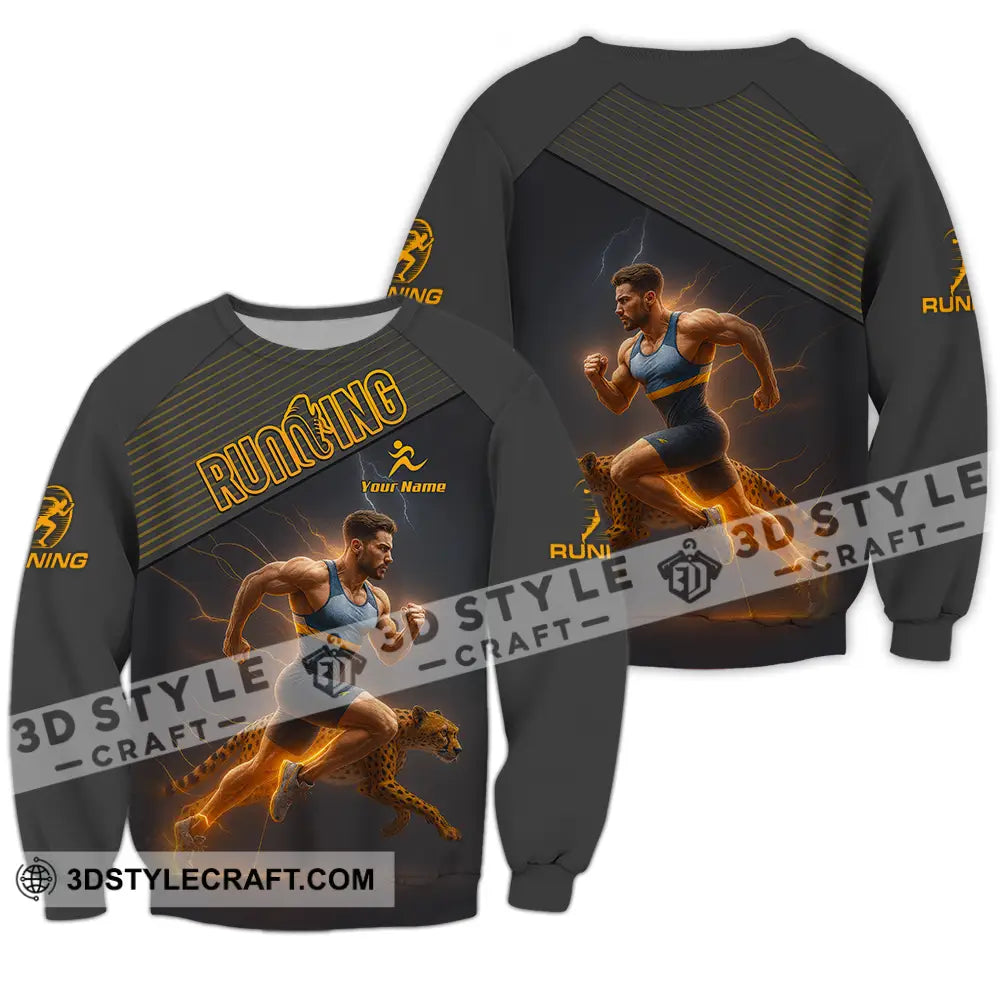 Men Shirt - Custom Man Running Shirt Long Sleeve / S T-shirt