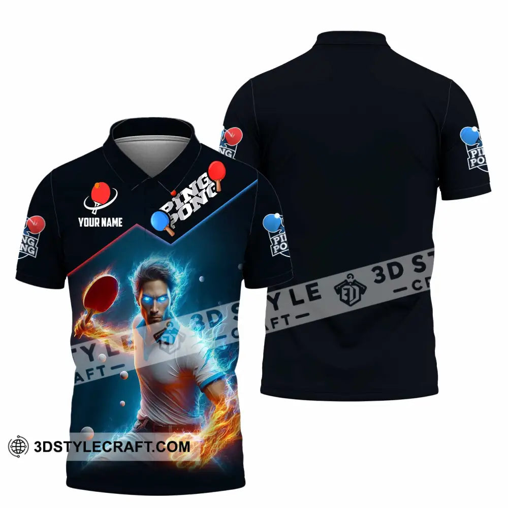 Men Shirt - Custom Ping Pong Lover Shirt Polo Shirt / S T-shirt