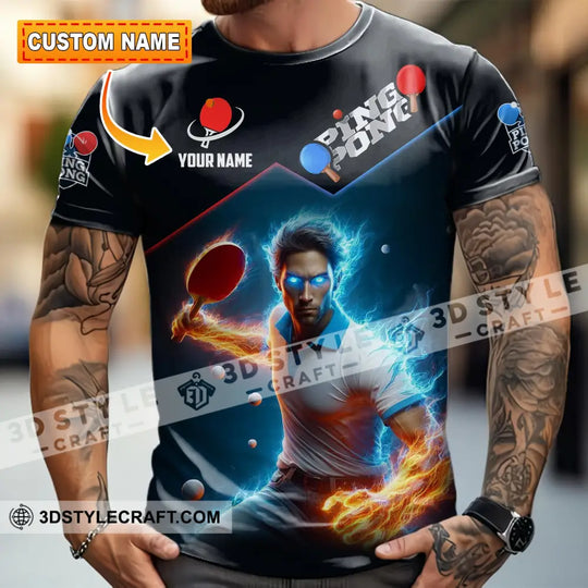 Men Shirt - Custom Ping Pong Lover Shirt style option 1