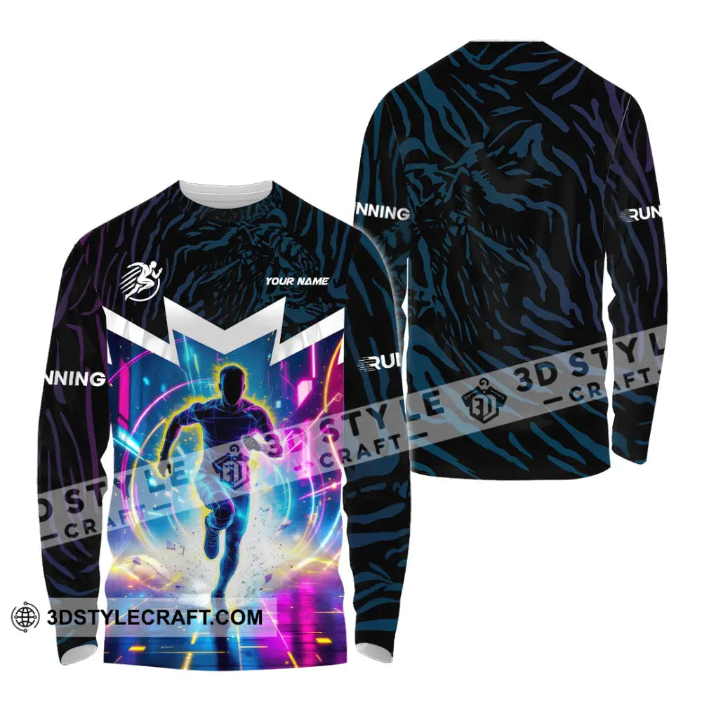 Men Shirt Custom Running Love Runner Shirt Long Sleeve Shirt / S T shirt