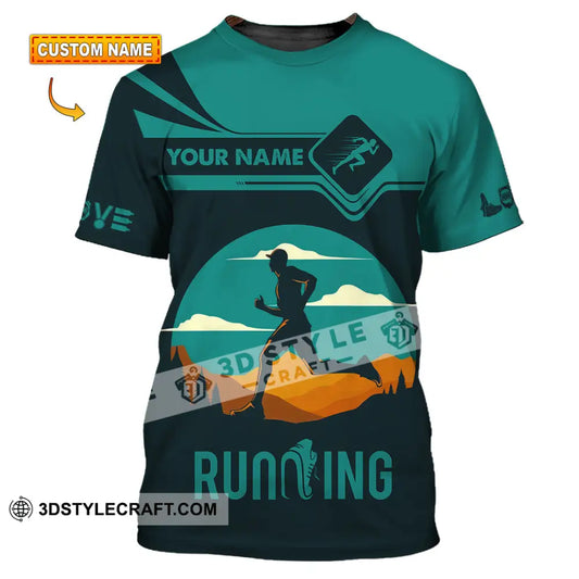 Men Shirt - Custom Running Lover Love Running Shirt T-shirt