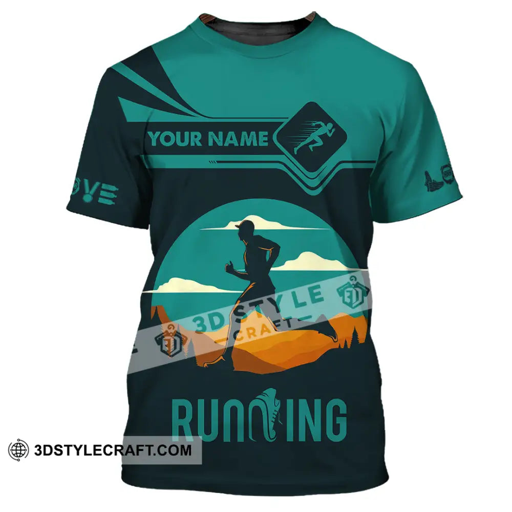 Men Shirt - Custom Running Lover Love Running Shirt T-Shirt / S T-shirt