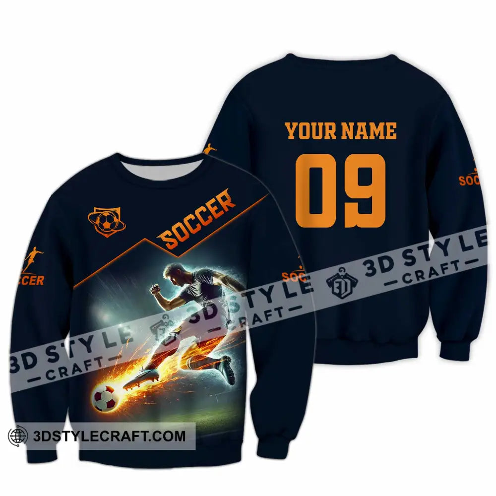 Men Shirt - Custom Soccer Man Soccer Player Shirt Long Sleeve / S T-shirt