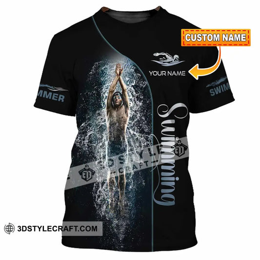 Men Shirt - Custom Swimming Swim Lover Shirt T-shirt