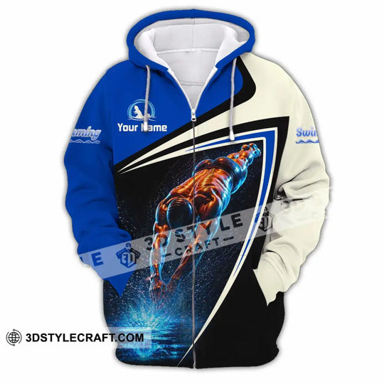 Men Shirt - Custom Swimming Shirt style option 2