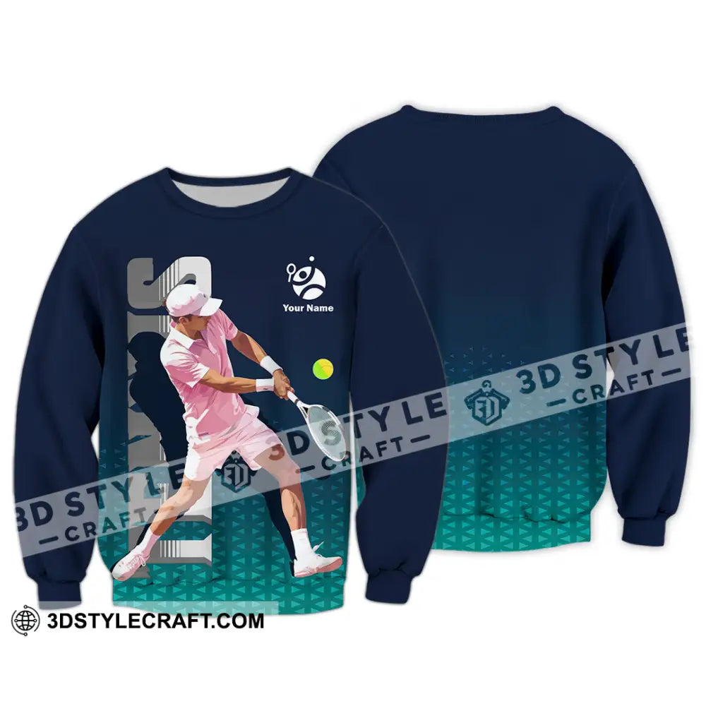 Men Shirt - Custom Tennis 3D Shirt Long Sleeve / S T-shirt