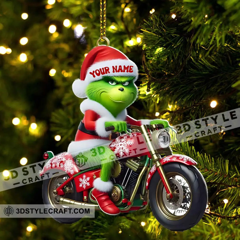 Motorbike Lover ELF Home Decor Christmas Ornament Personalized Ornament Ornament