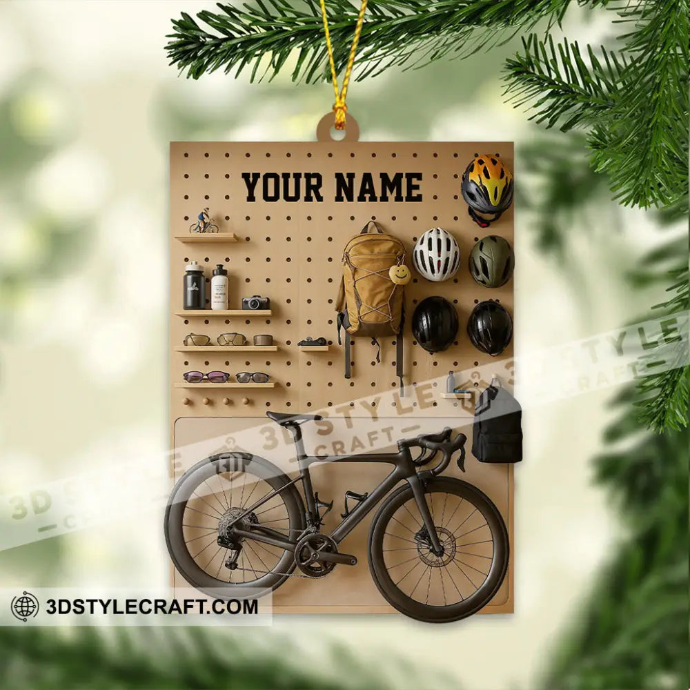 Mountain Bike Corner Home Decor Christmas Ornament Personalized Ornament Ornament