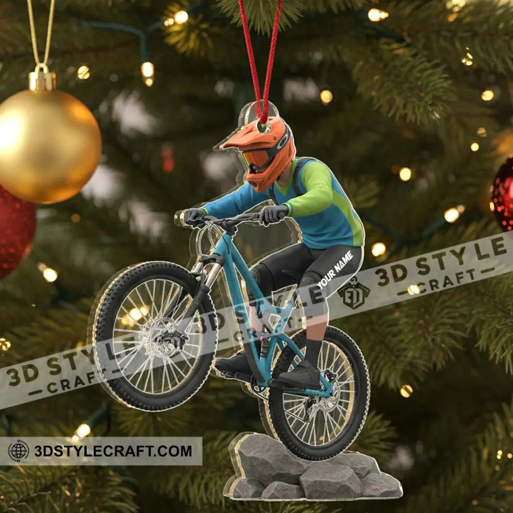 Mountain Bike Home Decor Christmas Ornament Personalized Ornament Ornament