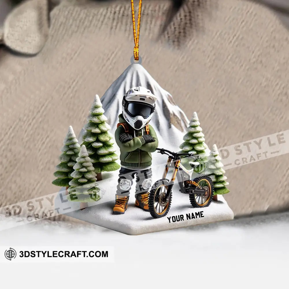 Mountain Bike Home Decor Christmas Ornament Personalized