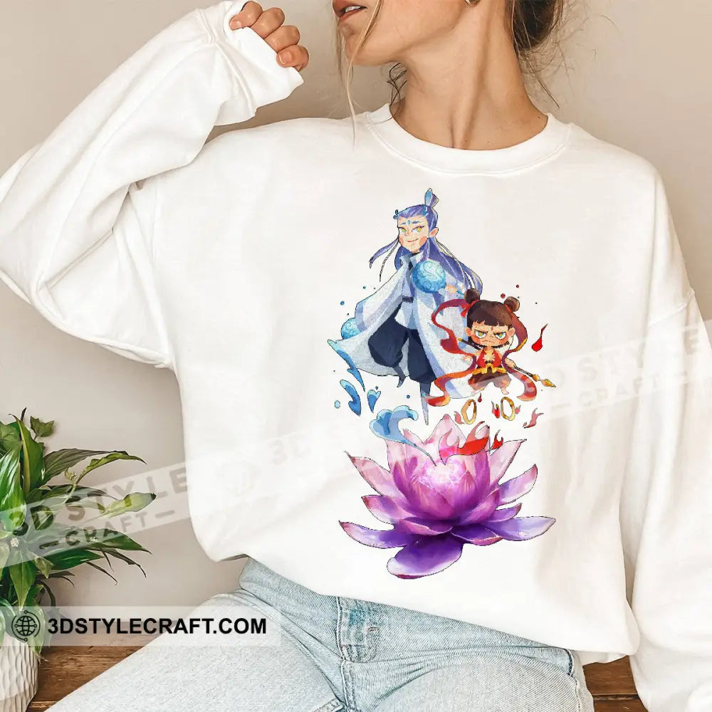 Nezha And Ao Bing Basic Design Sweatshirt Apparel