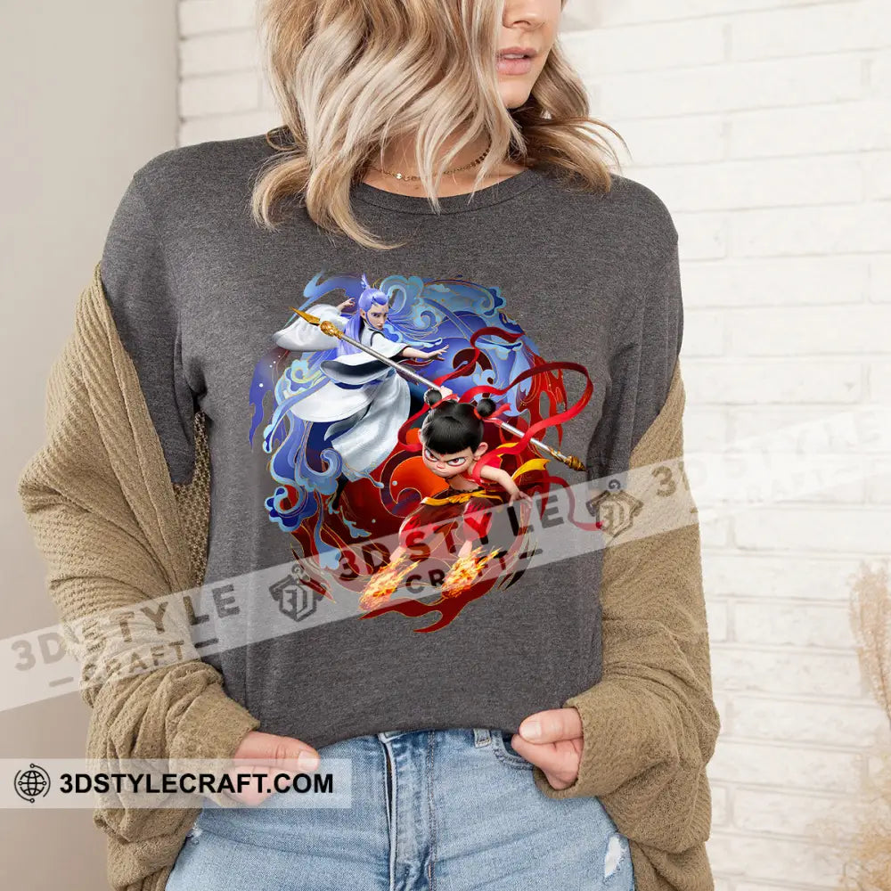 Nezha And Ao Bing Basic Design Sweatshirt Apparel