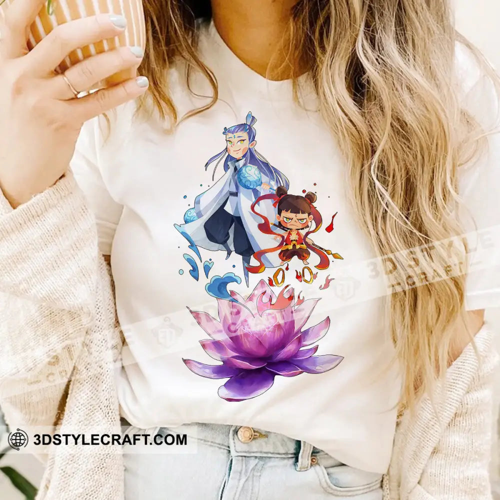 Nezha And Ao Bing Basic Design T-Shirt Apparel