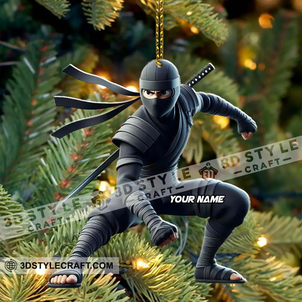 Ninja Home Decor Christmas Ornament Personalized Ornament Ornament