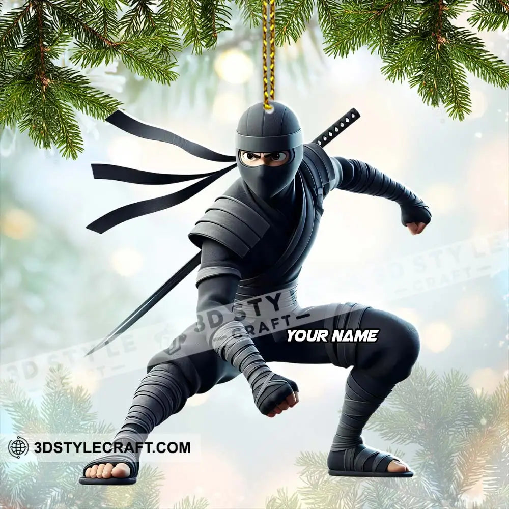 Ninja Home Decor Christmas Ornament Personalized Ornament Ornament