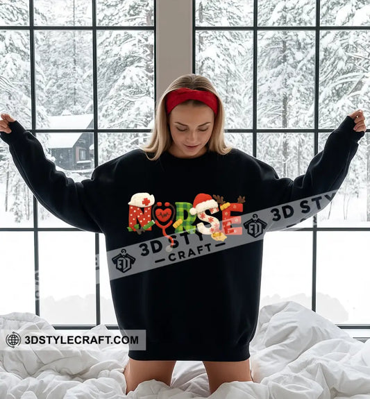 Nurse Life Gift For Nurse Sweatshirt Sweatshirt / Black / S Apparel