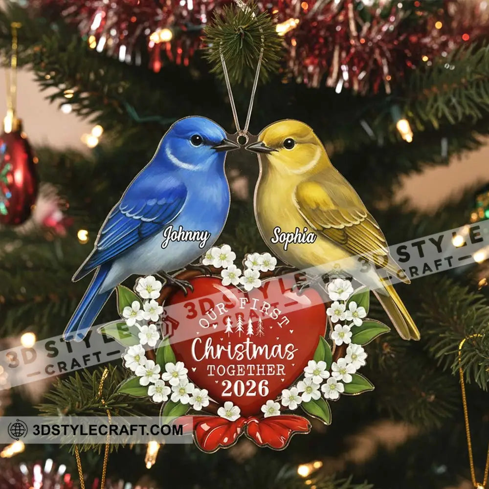 Our First Christmas Together Home Decor Christmas Ornament Personalized Ornament Ornament