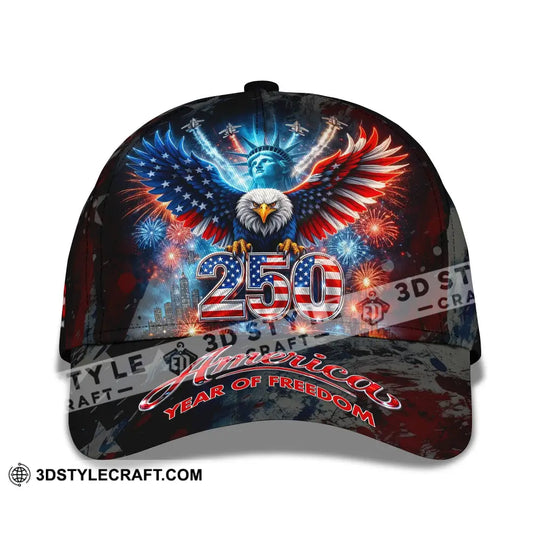 Personalized Cap, Customized 250 Years America Classic Cap style option 2