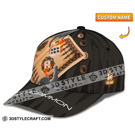 Personalized Cap, Customized Backgammon Classic Cap style option 1