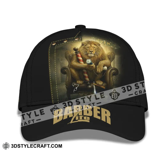 Personalized Cap, Customized Barber Life Classic Cap style option 3