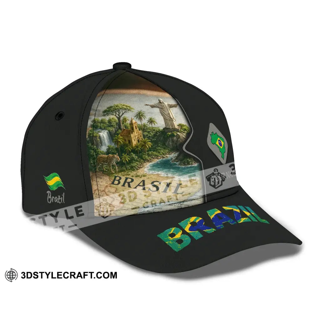 Personalized Cap Customized Brazil Classic Cap CLASSIC CAP / UNIVERSAL FIT Cap