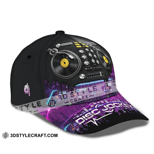 Personalized Cap, Customized Disc Jockey Classic Cap style option 3